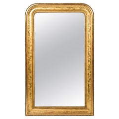 Antique 19th Century Completely Gold Leaf Gilt French Louis Philippe Mirror