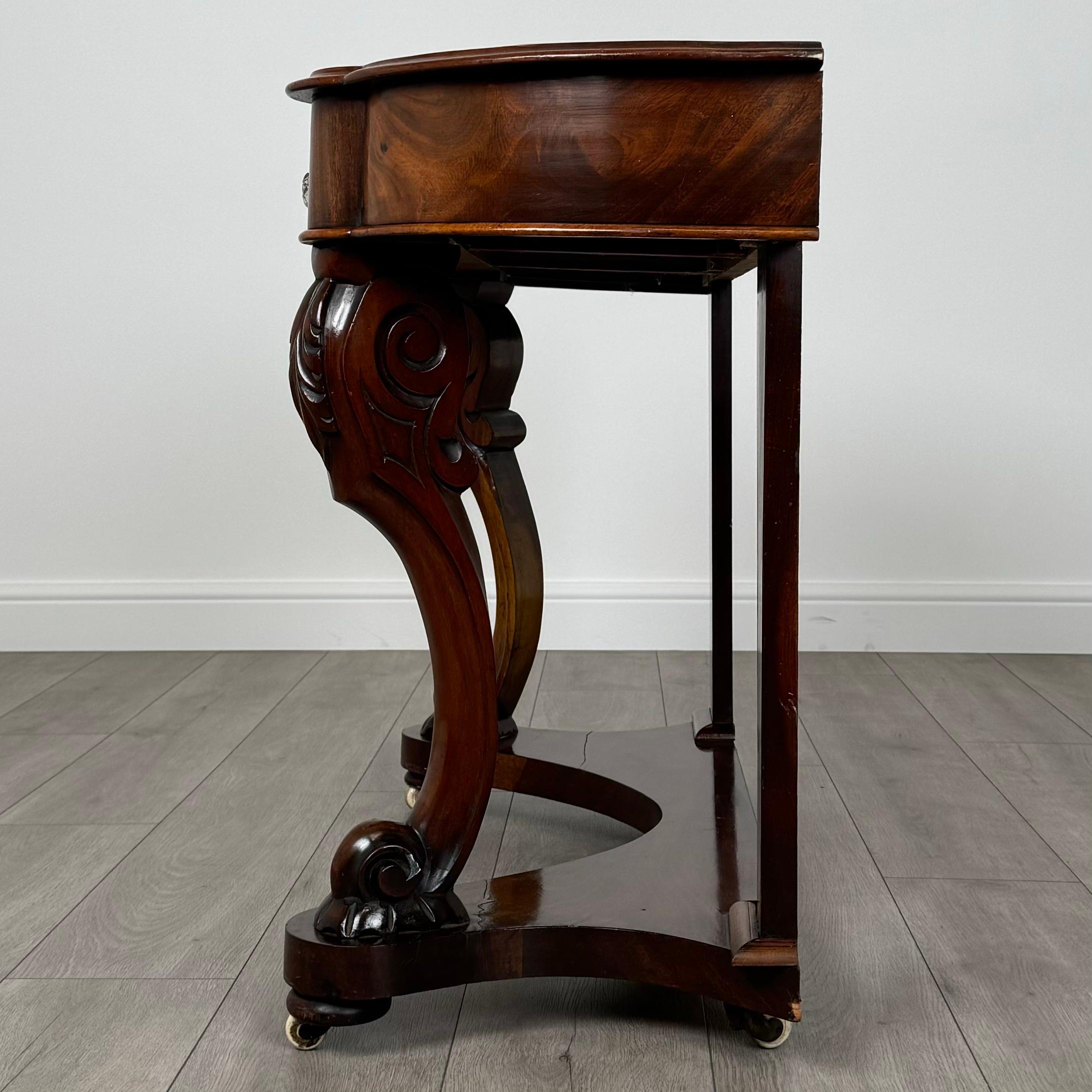 Antique 19th Century Console Table In Mahogany ( REF AF-3582 ) In Good Condition For Sale In Ledbury, GB