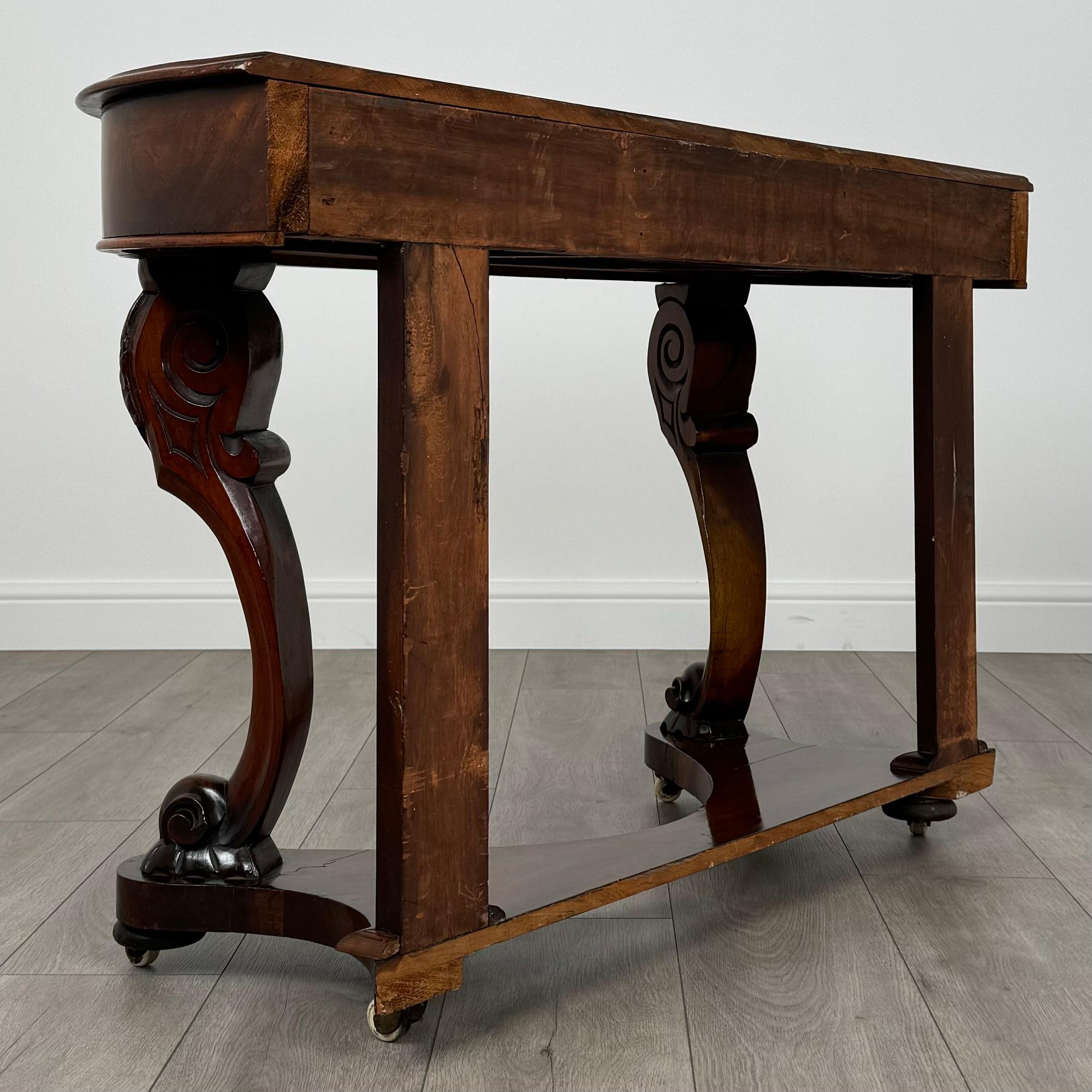Antique 19th Century Console Table In Mahogany ( REF AF-3582 ) For Sale 1