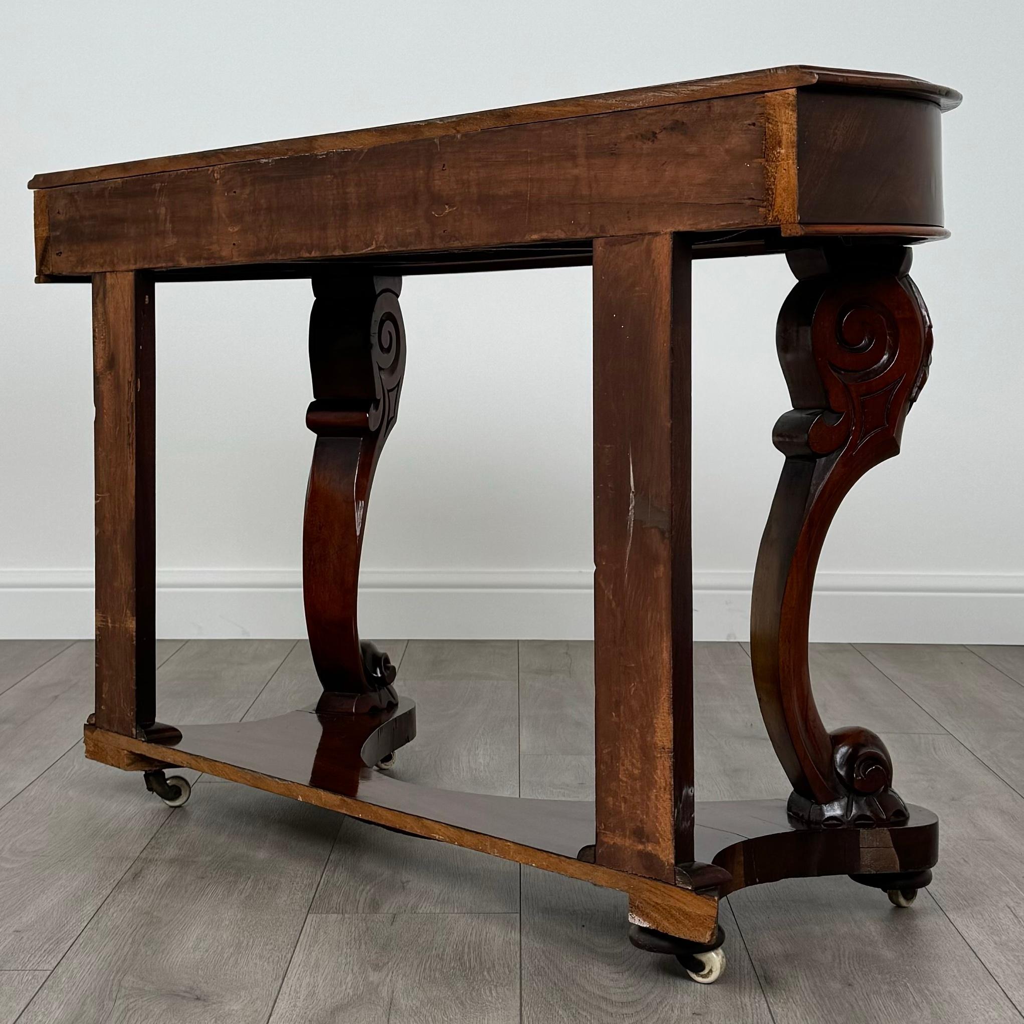 Antique 19th Century Console Table In Mahogany ( REF AF-3582 ) For Sale 3