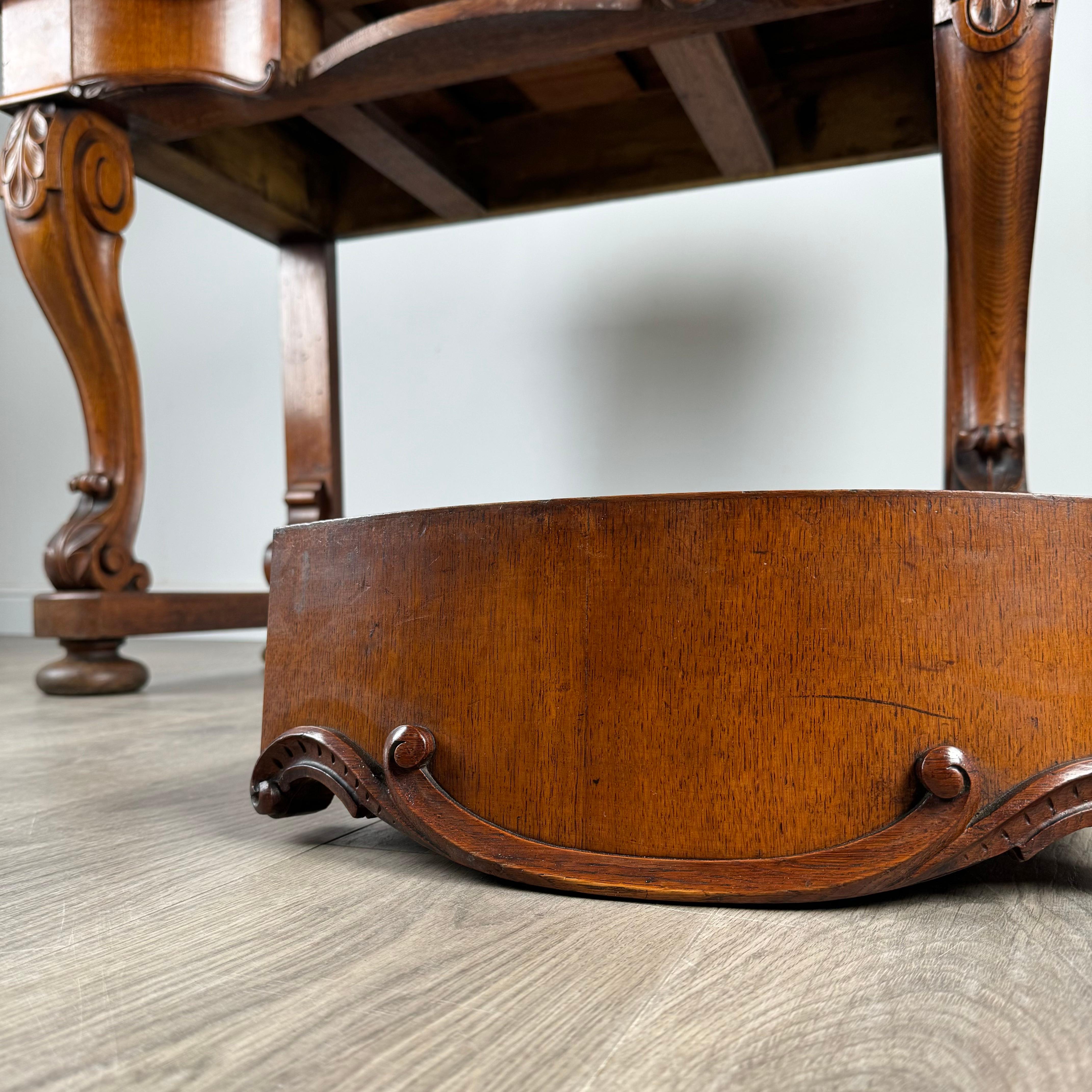 Table console/table d'appoint ancienne du 19ème siècle en chêne ( REF AF-3223 ) en vente 6