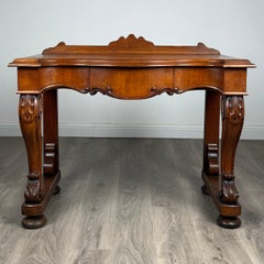 Antique 19th Century Console Table / Side Table In Oak ( REF AF-3223 )