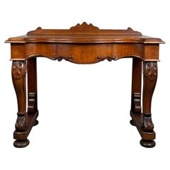 Antique 19th Century Console Table / Side Table In Oak ( REF AF-3223 )