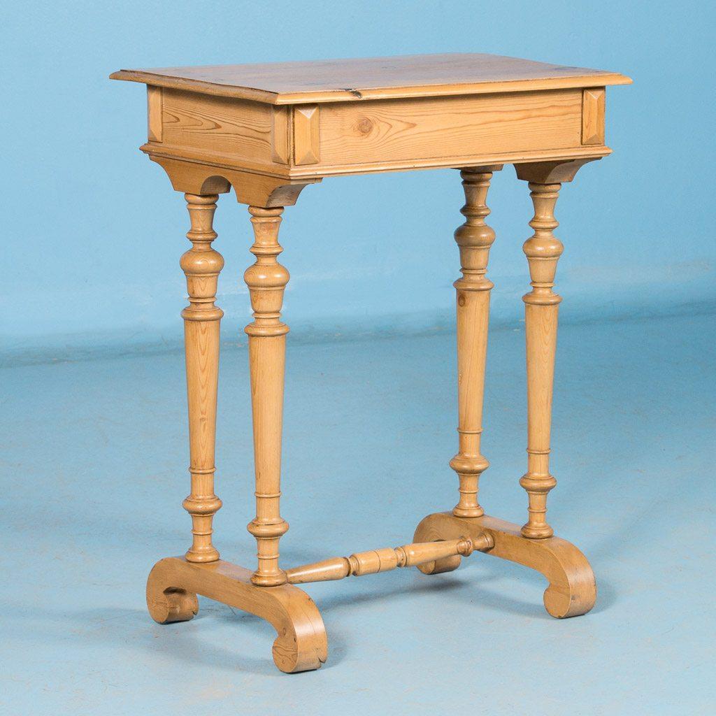 Antique 19th Century Danish Pine Side Table 4