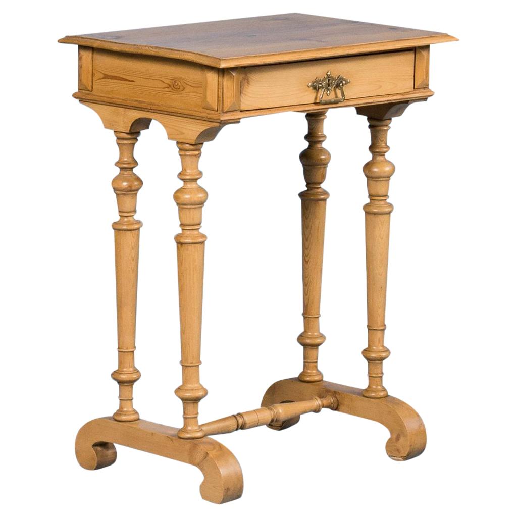 Antique 19th Century Danish Pine Side Table