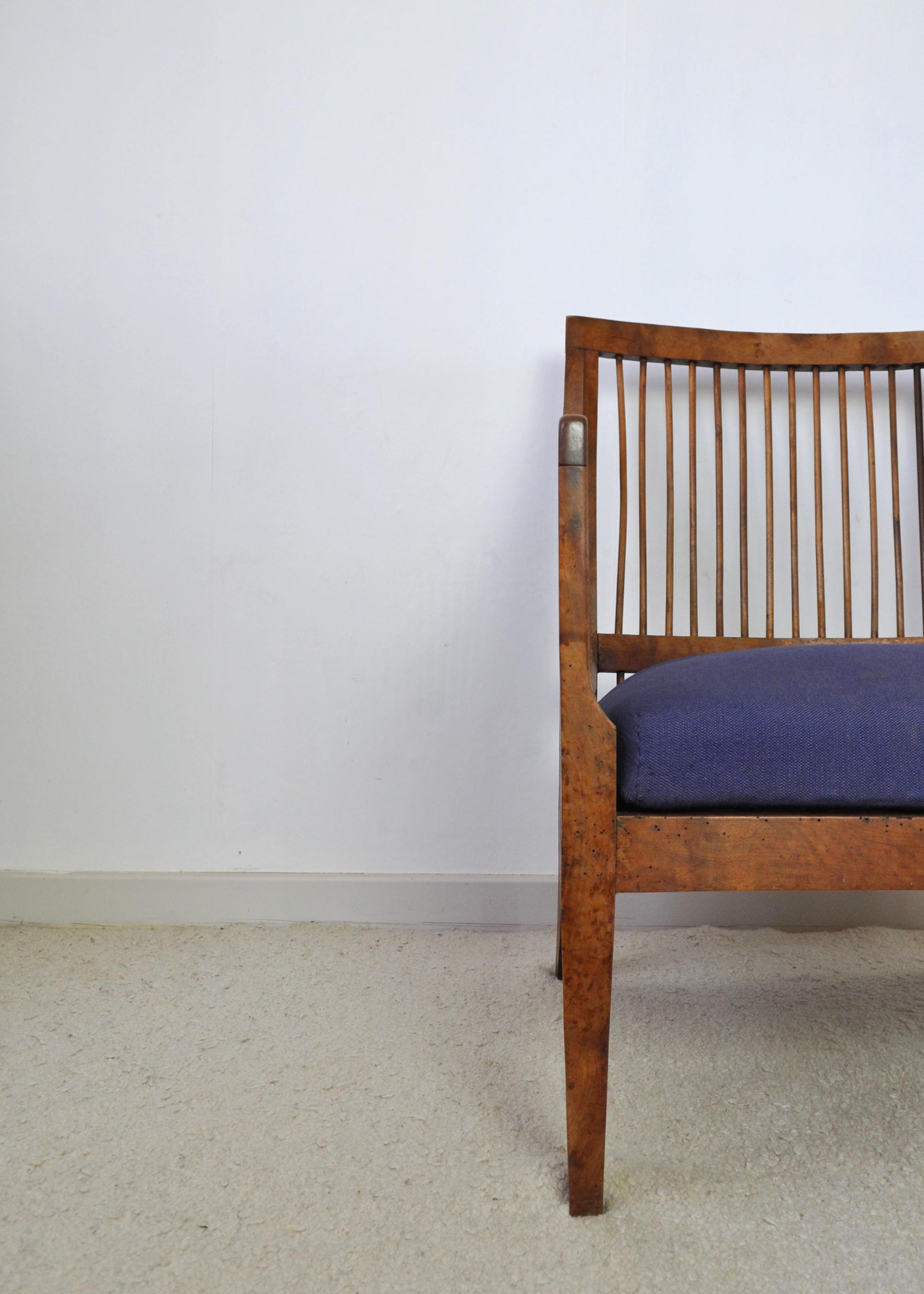 Antique 19th Century Danish Walnut Bergère Chair For Sale 7