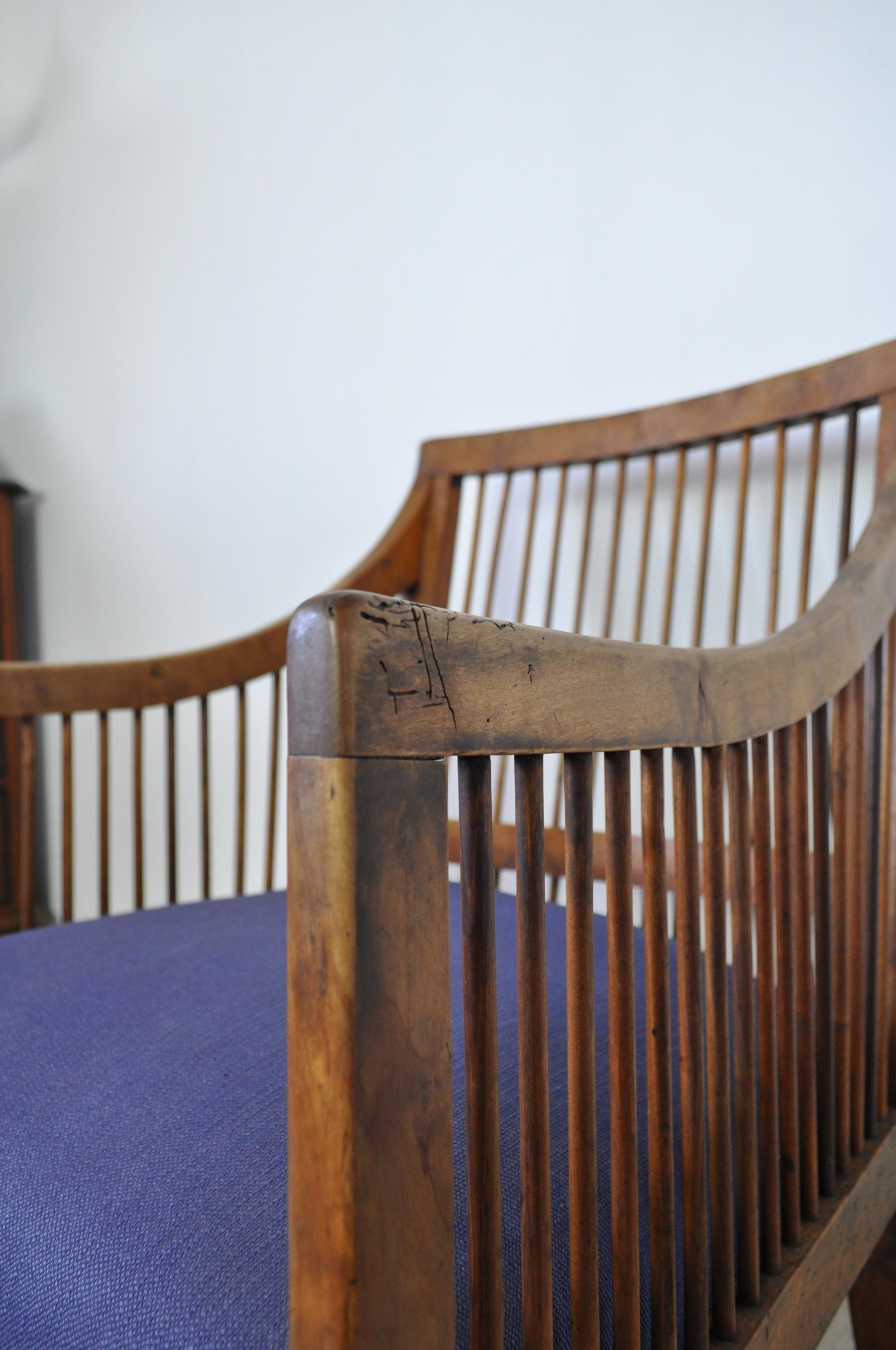 Antique 19th Century Danish Walnut Bergère Chair For Sale 8