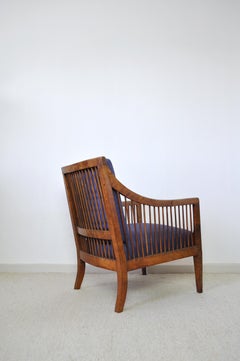 Antique 19th Century Danish Walnut Bergère Chair