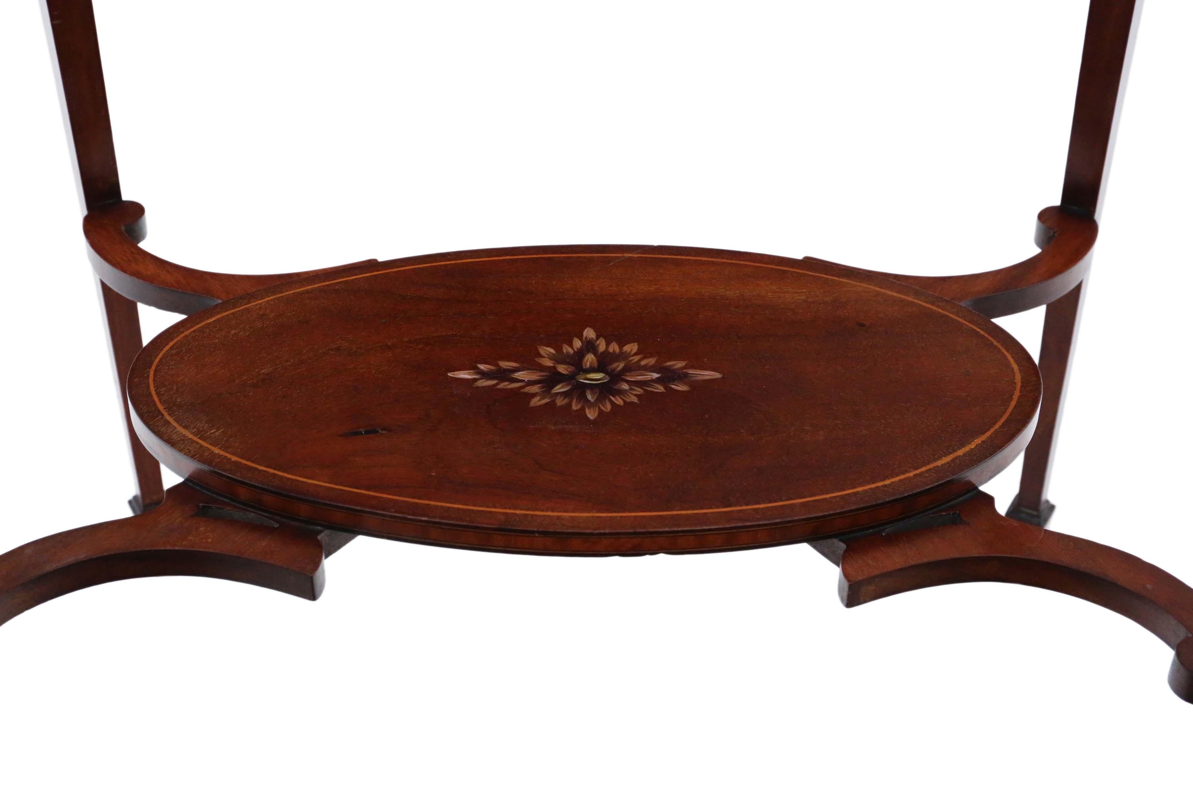 Antique fine quality 19th century decorated satinwood and mahogany occasional, side, centre or window table, circa 1895.

No loose joints and no woodworm. An abundance of character and charm. A rare decorative find.

Would look great in the