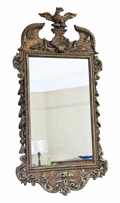 Antique 19th Century Decorative Gilt Overmantle Wall Mirror