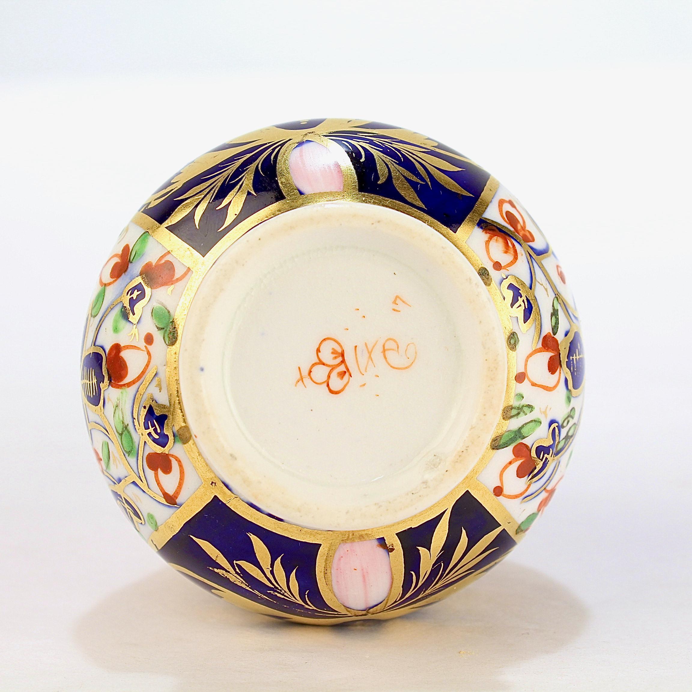 Antique 19th Century Derby Porcelain Imari Pattern Cabinet Vase 3