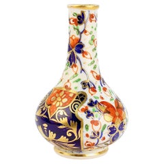 Antique 19th Century Derby Porcelain Imari Pattern Cabinet Vase