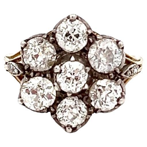 Antique 19th Century Diamond Cluster Ring