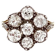 Antiker Diamant-Cluster-Ring aus dem 19. Jahrhundert