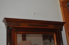 Antique 19th Century Distressed Mirror in Original Frame