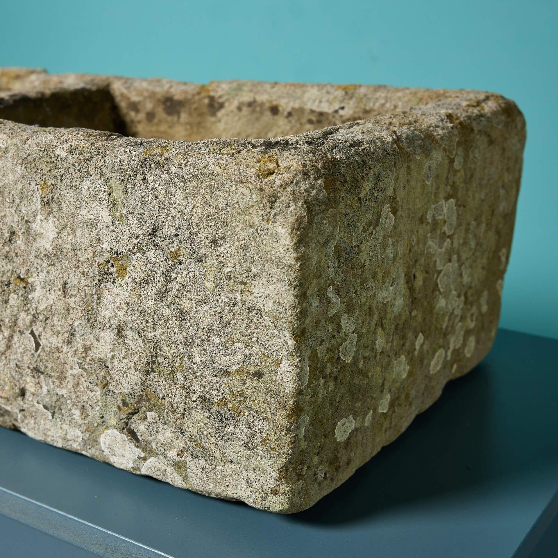 Antico lavandino doppio in pietra del XIX secolo In condizioni discrete in vendita a Wormelow, Herefordshire