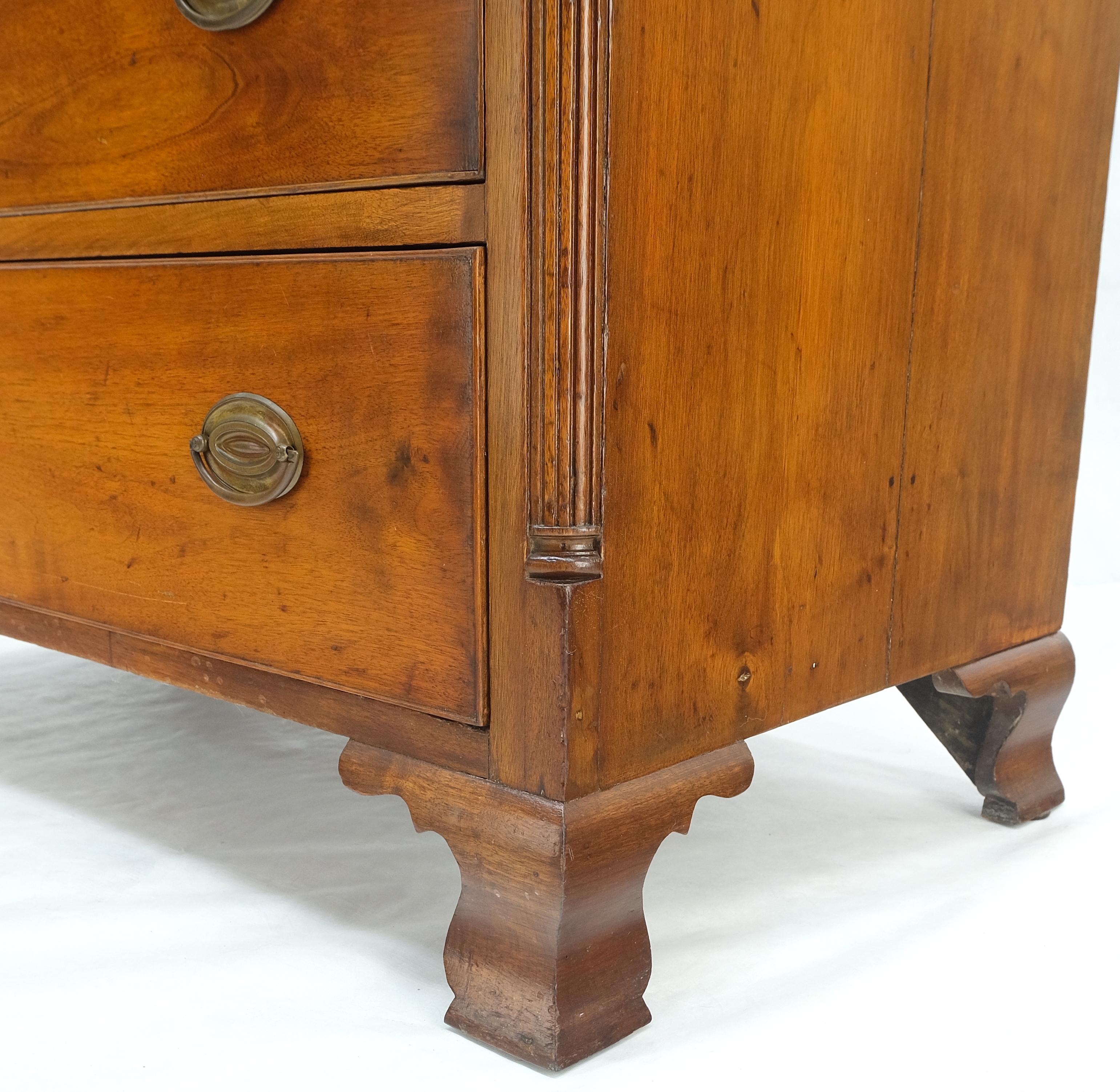 Antique 19th Century Dovetail Joints Secretary Drop Front Desk w Drawers Dresser For Sale 2
