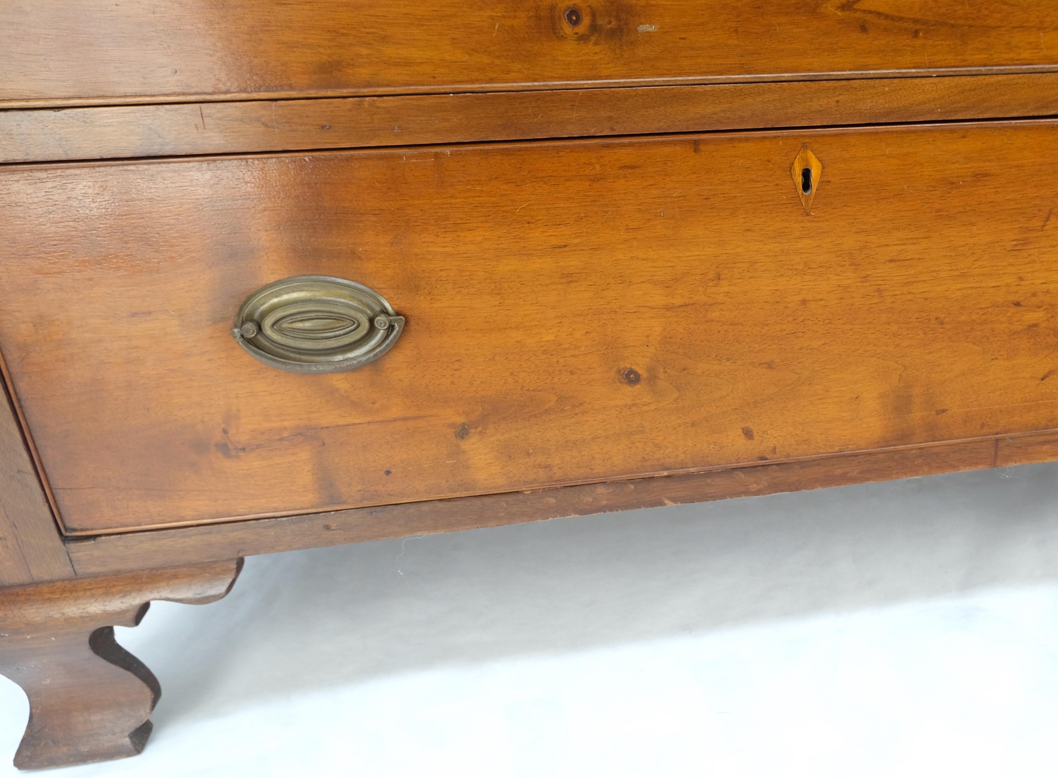 Antique 19th Century Dovetail Joints Secretary Drop Front Desk w Drawers Dresser For Sale 3
