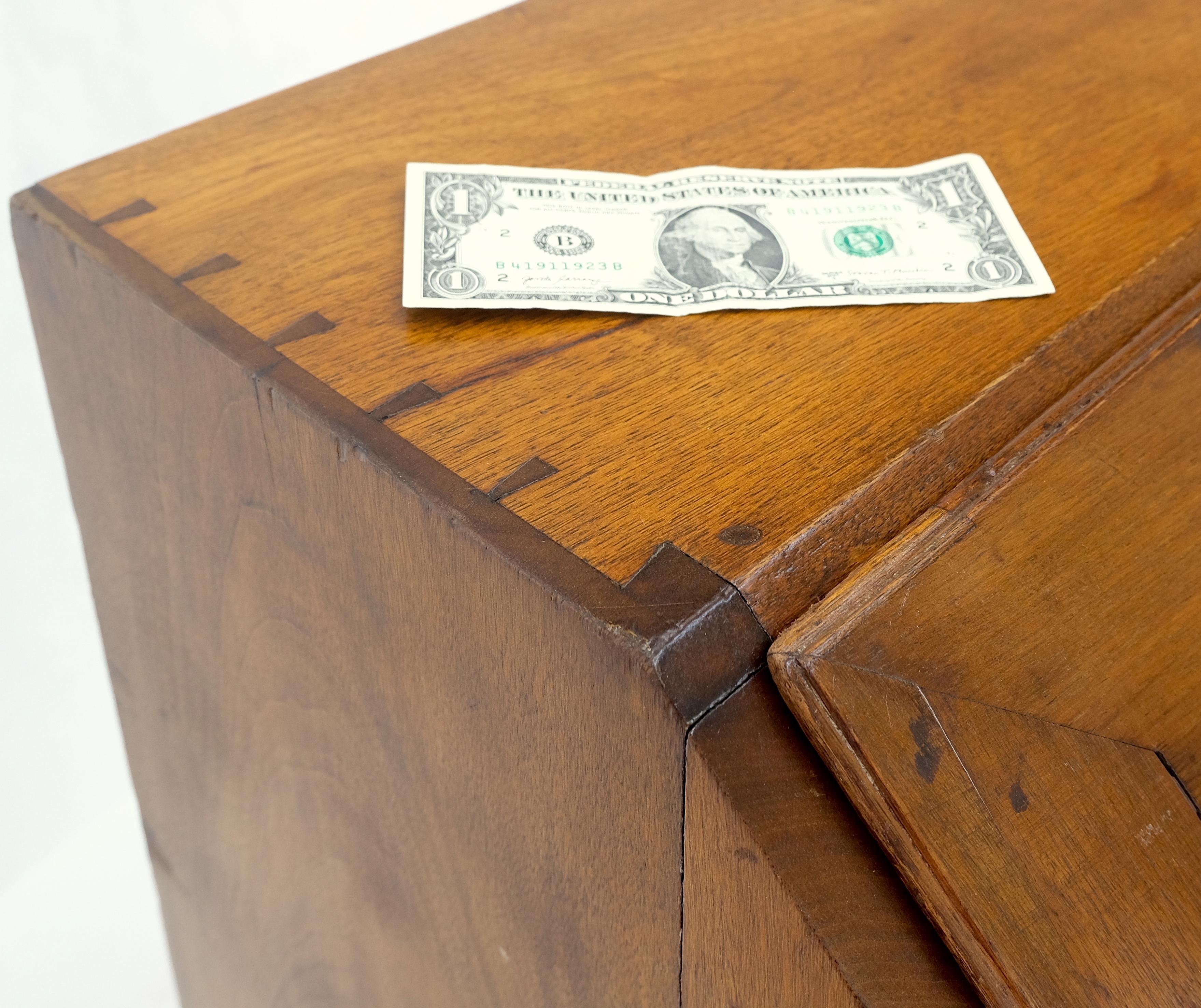Antique 19th Century Dovetail Joints Secretary Drop Front desk w drawers dresser.