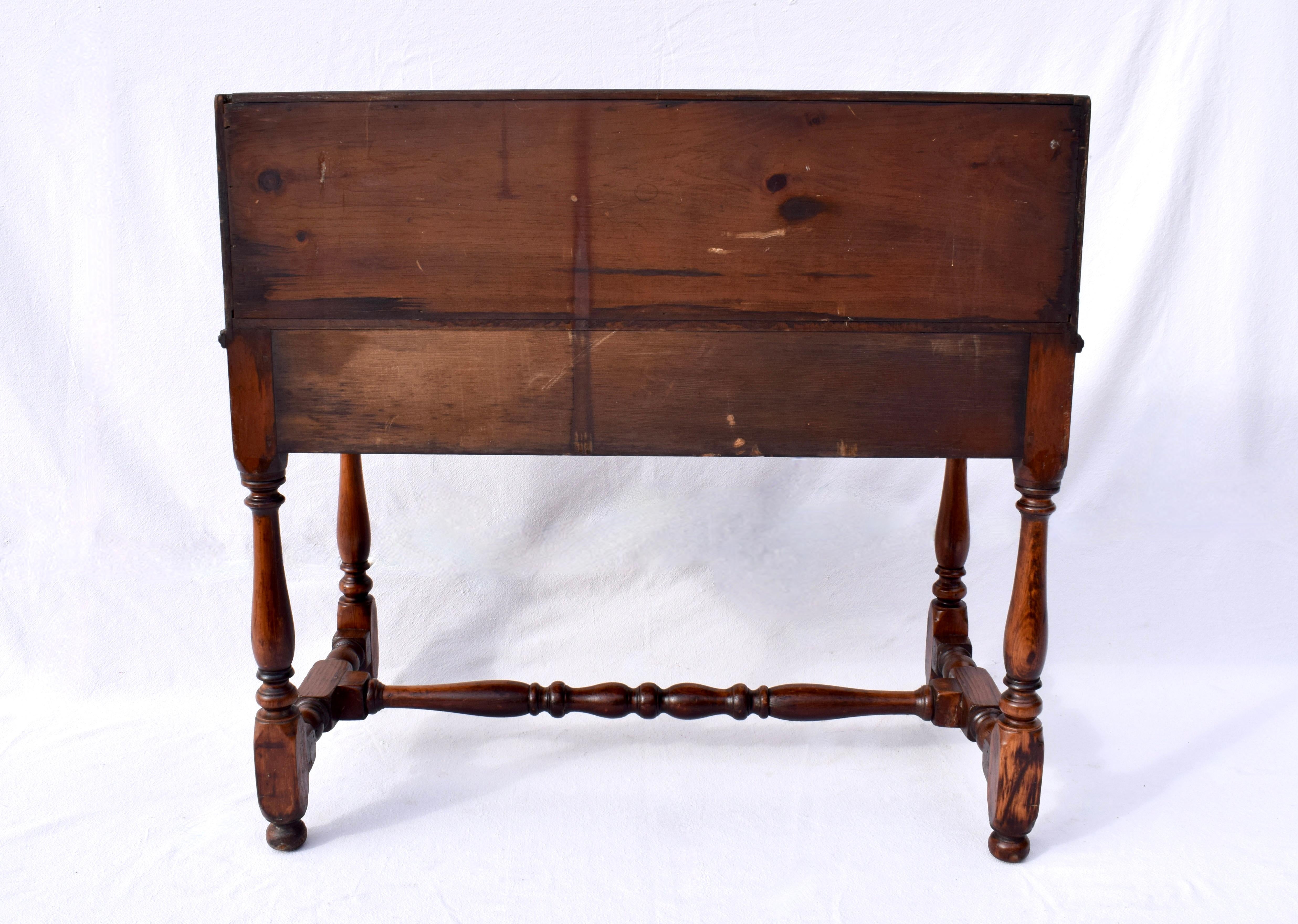 Antique 19th Century Dovetail Joints Secretary Drop Front Writing Desk 7