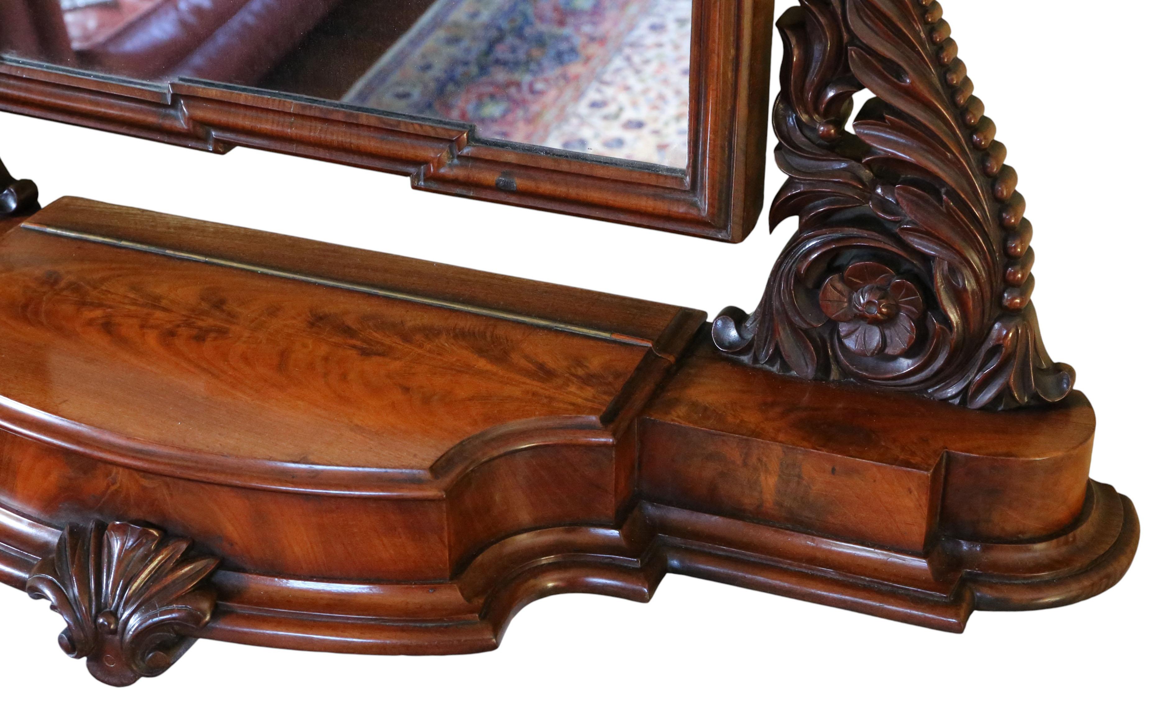 XIXe siècle Antique 19th Century Dressing Table Swing Mirror – Fine Quality en vente