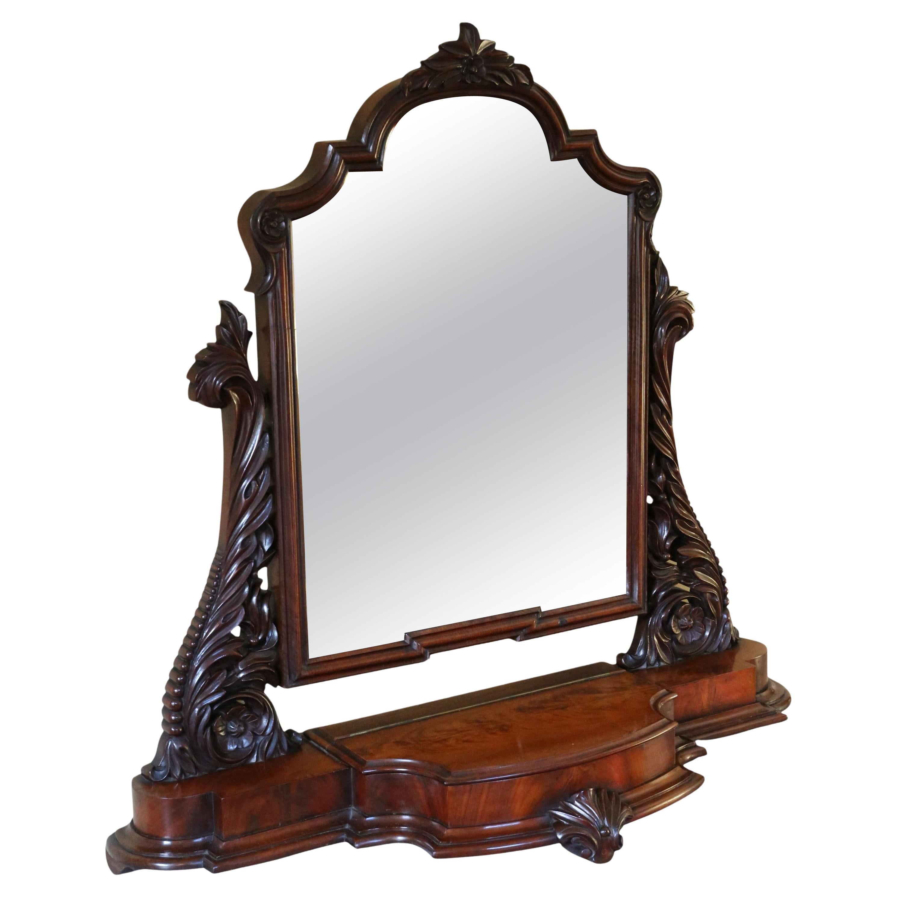 Antique 19th Century Dressing Table Swing Mirror – Fine Quality
