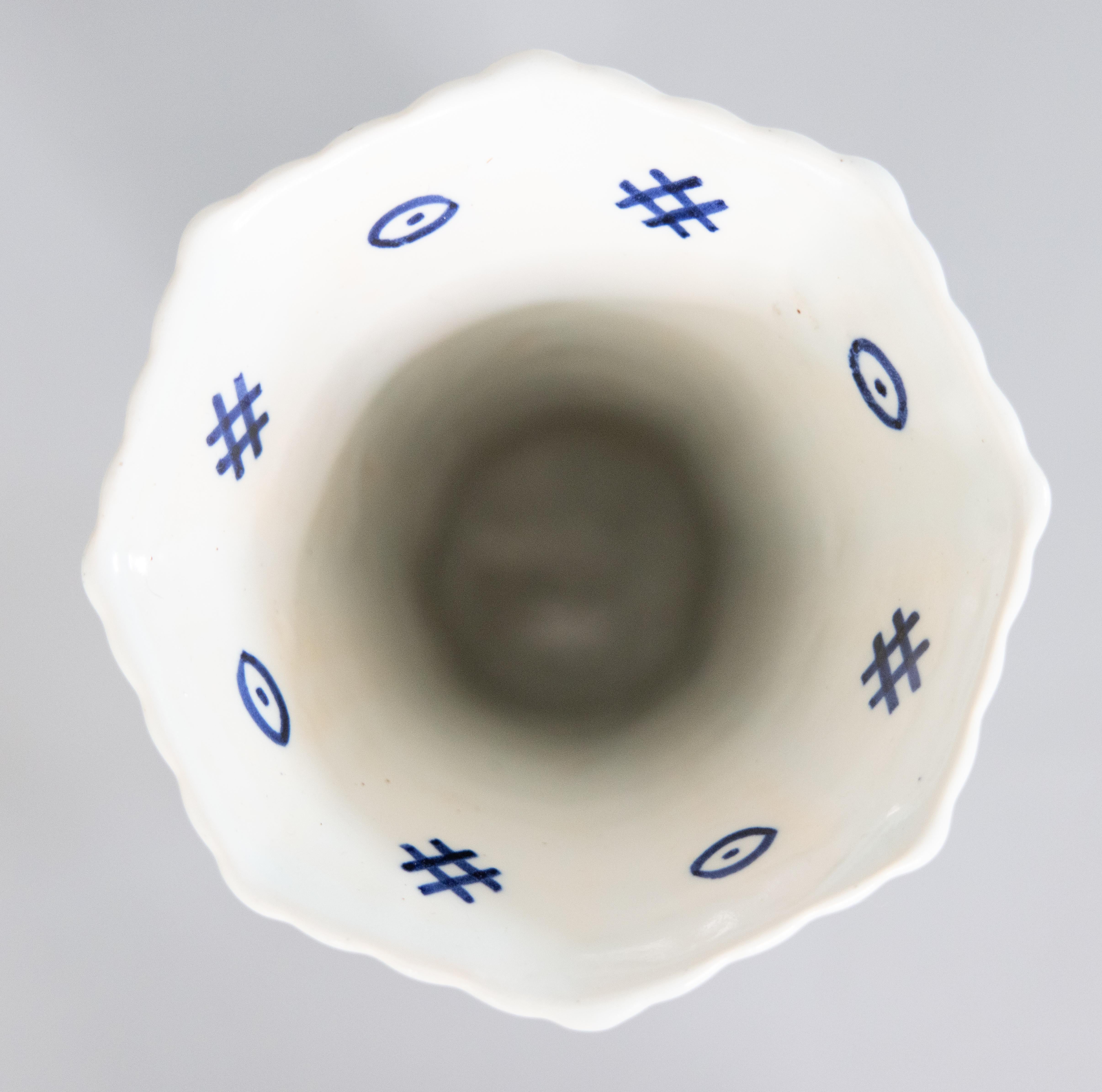 Antico vaso floreale di Delft olandese del XIX secolo In condizioni buone in vendita a Pearland, TX