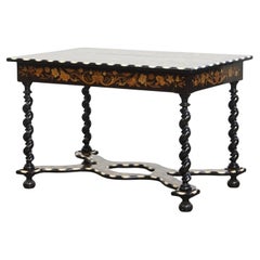 Antique 19th-Century Dutch Marquetry Table