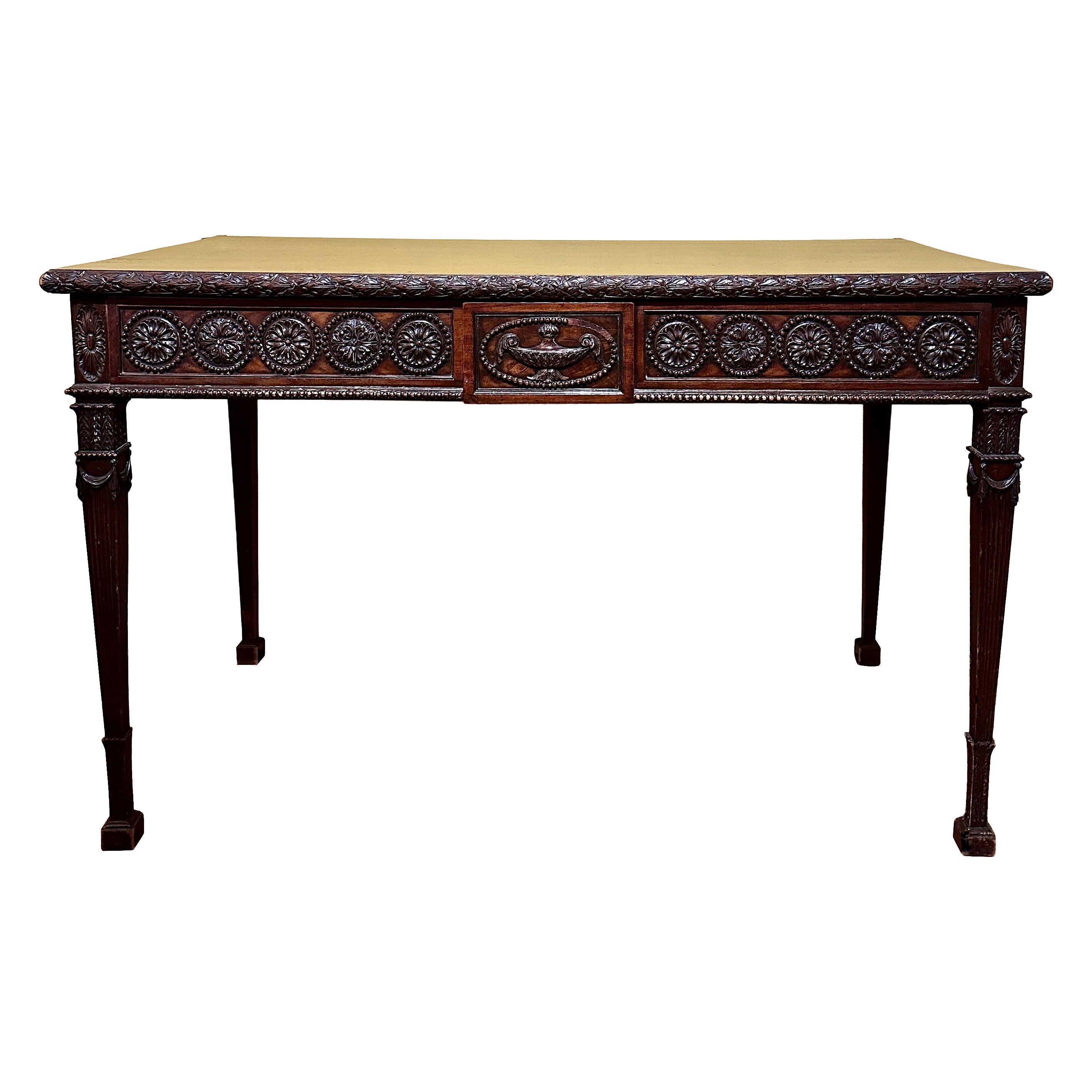 Antique 19th Century English Adams Style Mahogany Sideboard. For Sale