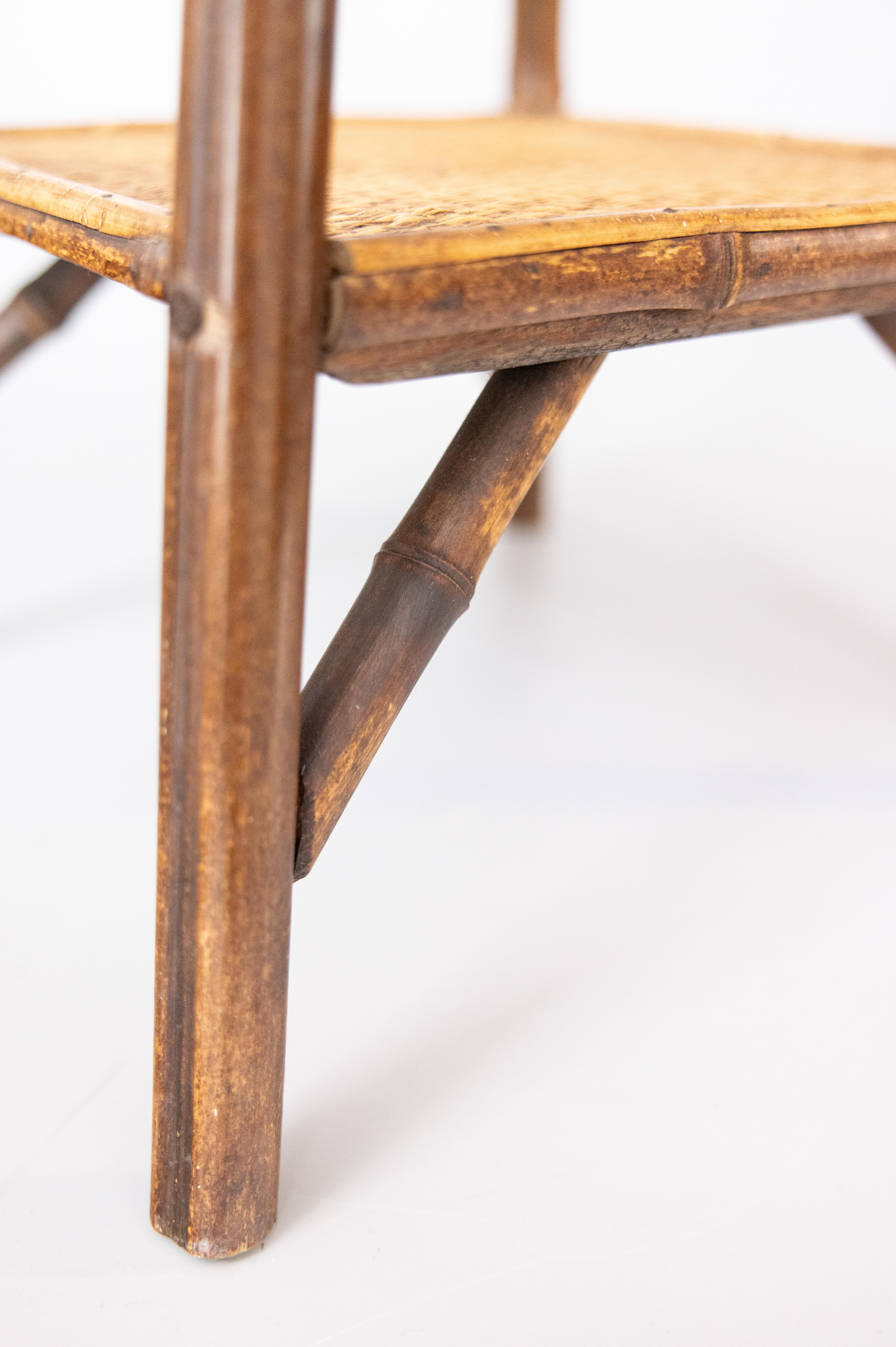 Antique 19th Century English Bamboo Side Table 1