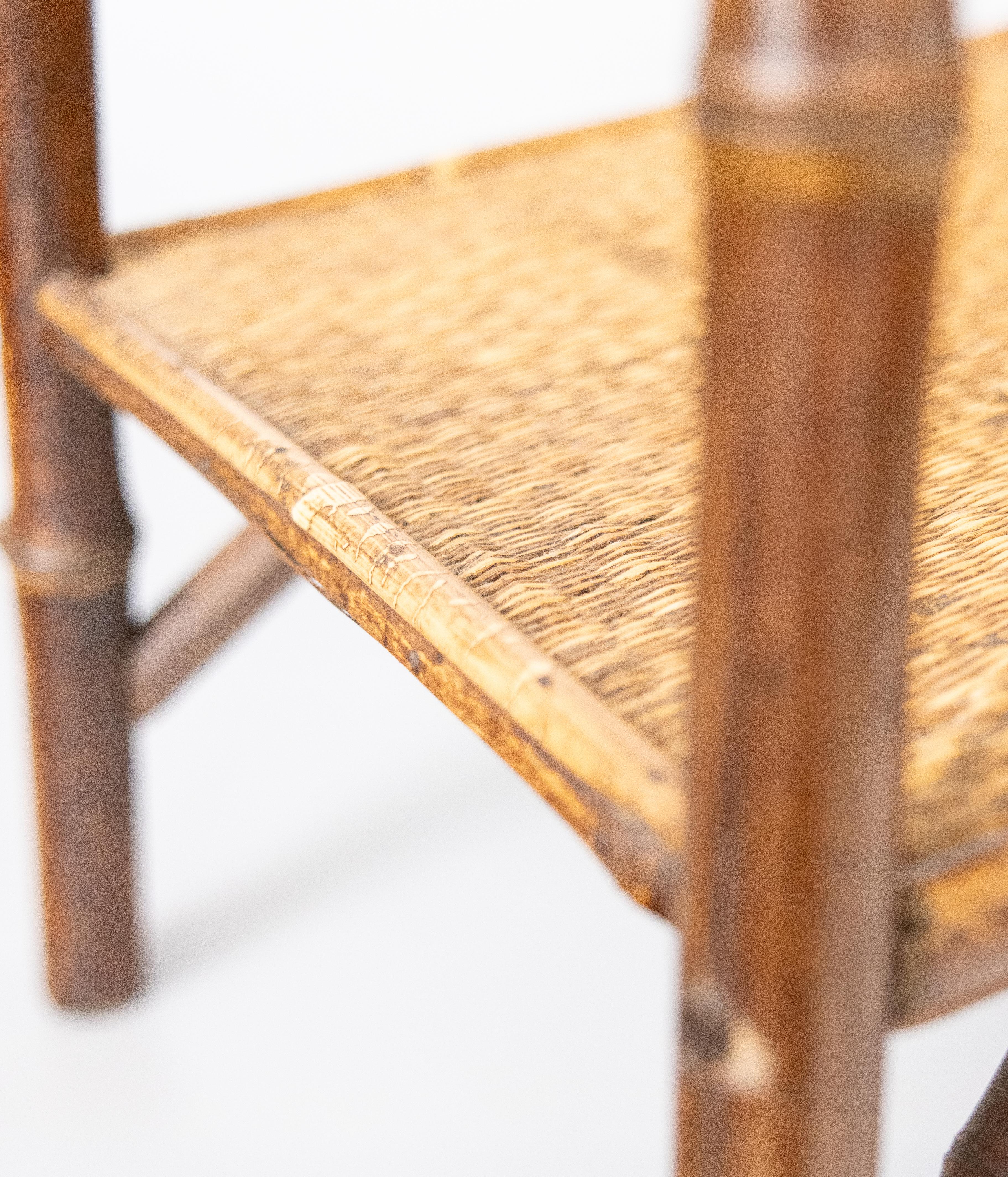 Antique 19th Century English Bamboo Side Table 2