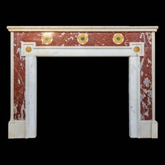Antique 19th Century English Fireplace Marble Mantel