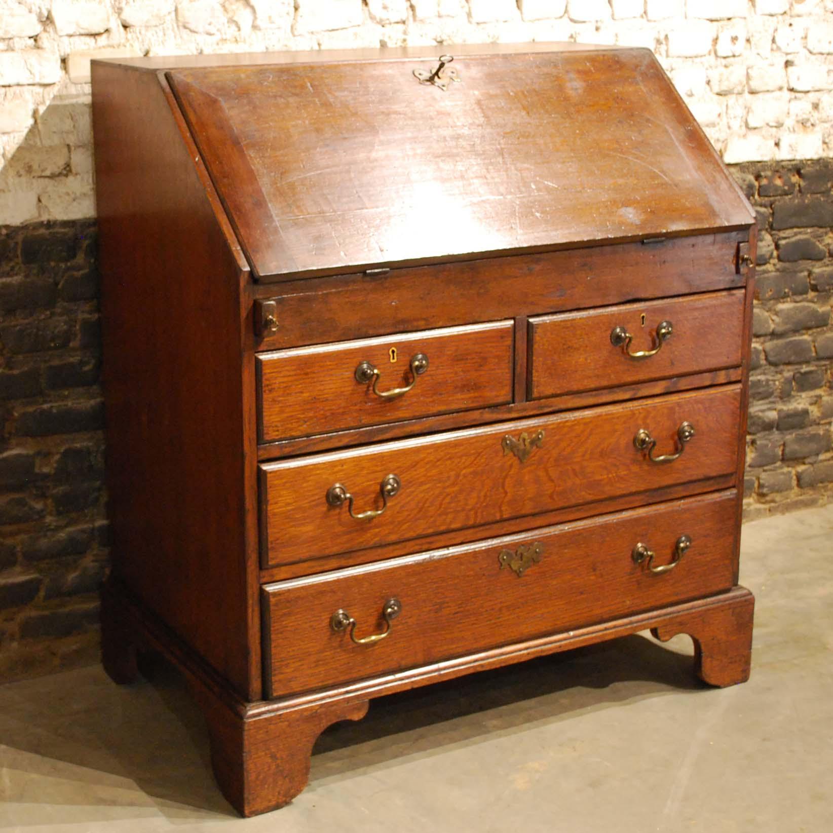 antique oak secretary desk