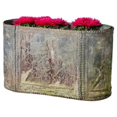 Ancienne commode anglaise en plomb du 19ème siècle