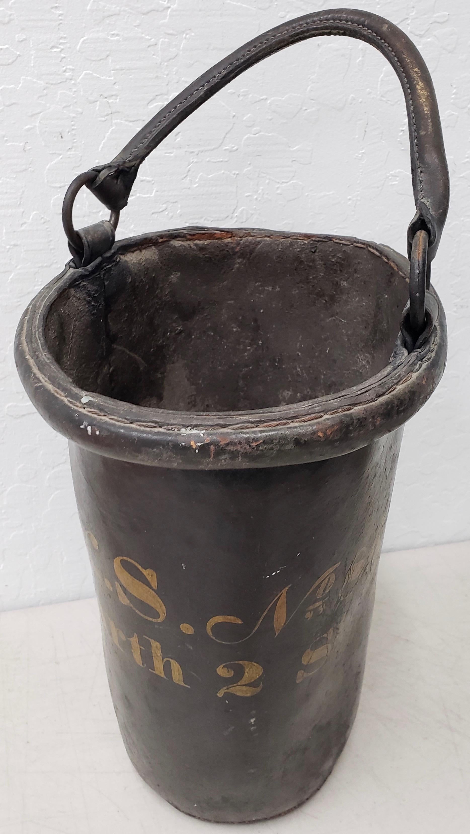 vintage fire bucket