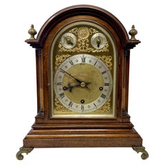Antike englische Mahagoni- und Goldbronze-Armbanduhr aus dem 19. Jahrhundert, um 1880