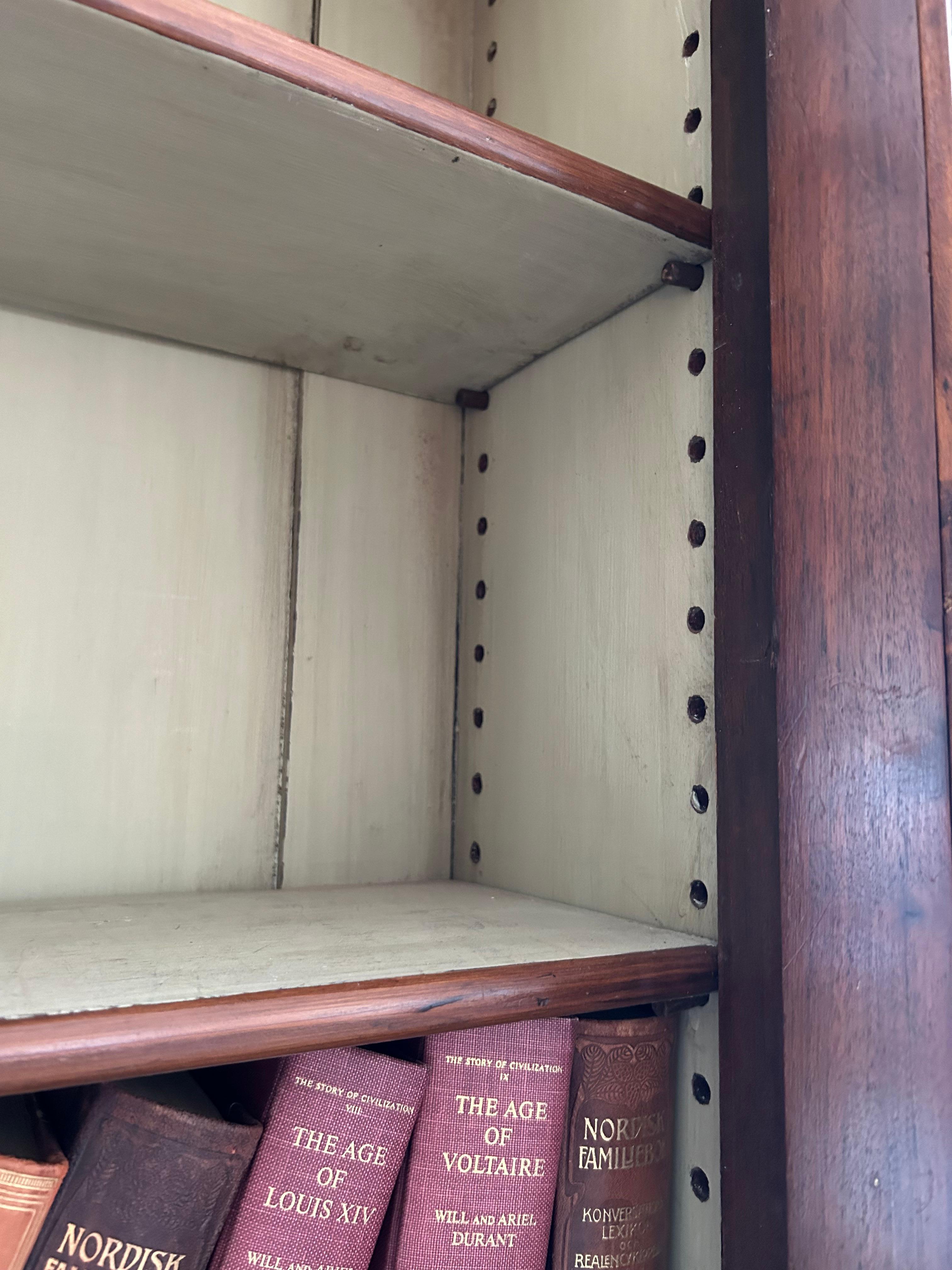 Antique 19th Century English Mahogany Bookcase Secretary 6