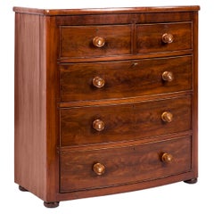 Antique 19th century English Mahogany Chest of Drawers or Commode