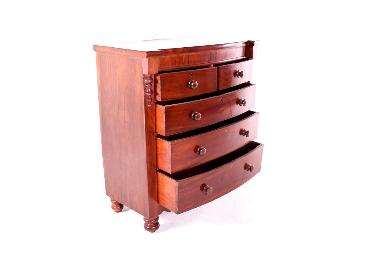 Modern Antique 19th Century English Mahogany Commode For Sale