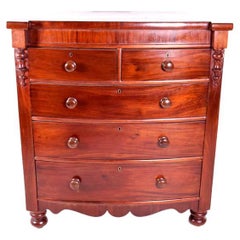 Antica commode inglese in mogano del XIX secolo
