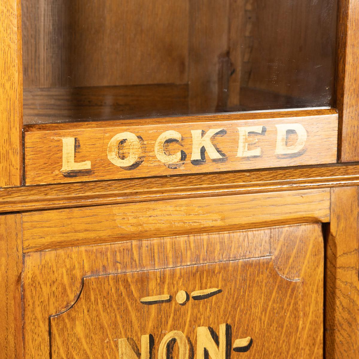 Antique 19th Century Belgian Oak Pair of Estate Library Cabinets, c.1890 7