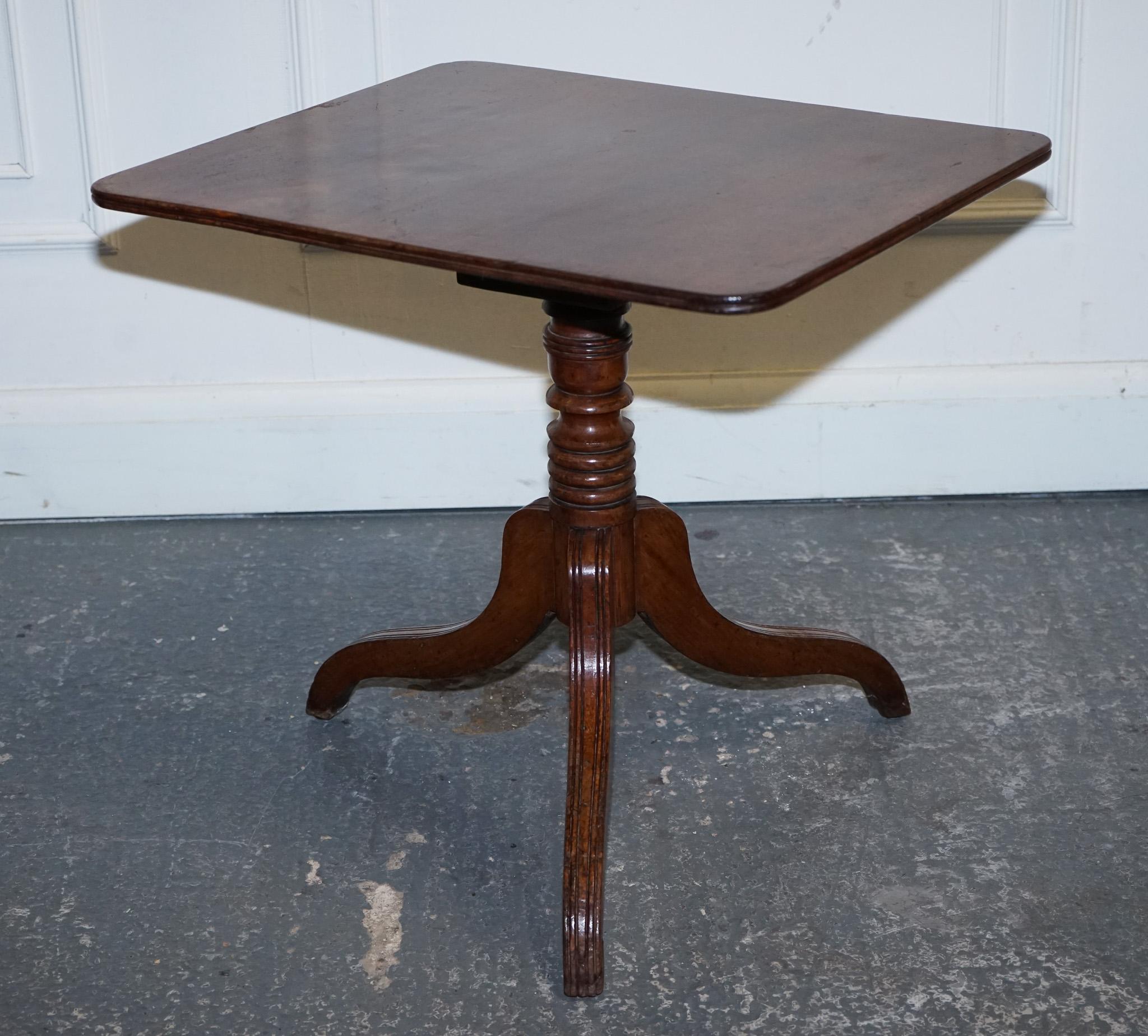 Antiques of London



We are delighted to offer for sale This exquisite 19th-century English oak rectangular tripod tilt-top table.

 It showcases the enduring craftsmanship of its era, with a rich, warm patina that highlights the natural grain of