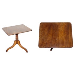 Table d'appoint triPOD ENGLISH OAK RECTANGLE ANTIQUE du 19ème siècle