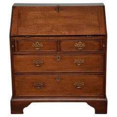 Antique 19th century English oak secretary / bureau