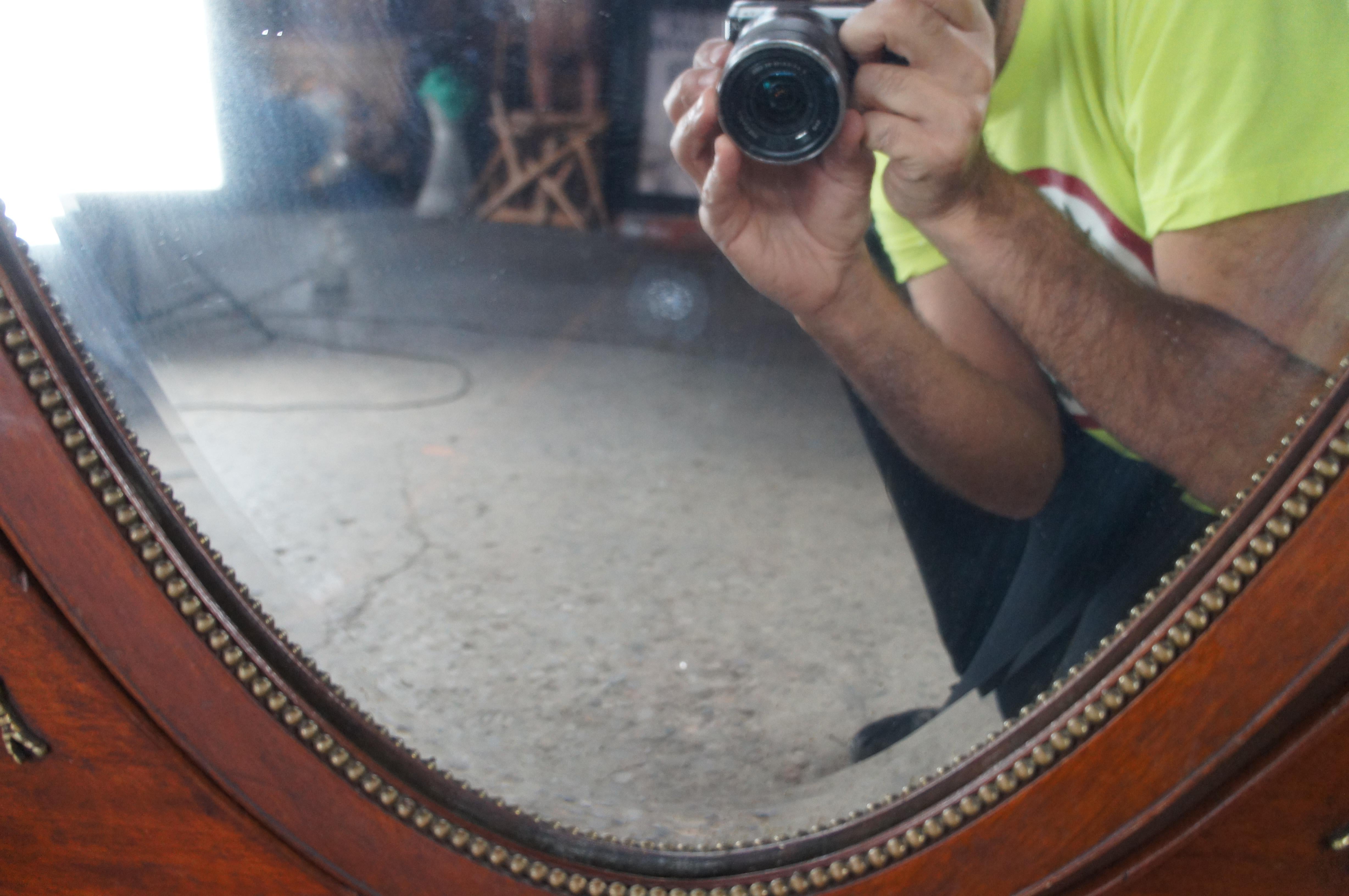 Antique Mirror del 19° secolo in mogano della Reggenza a tutta lunghezza in vendita 4