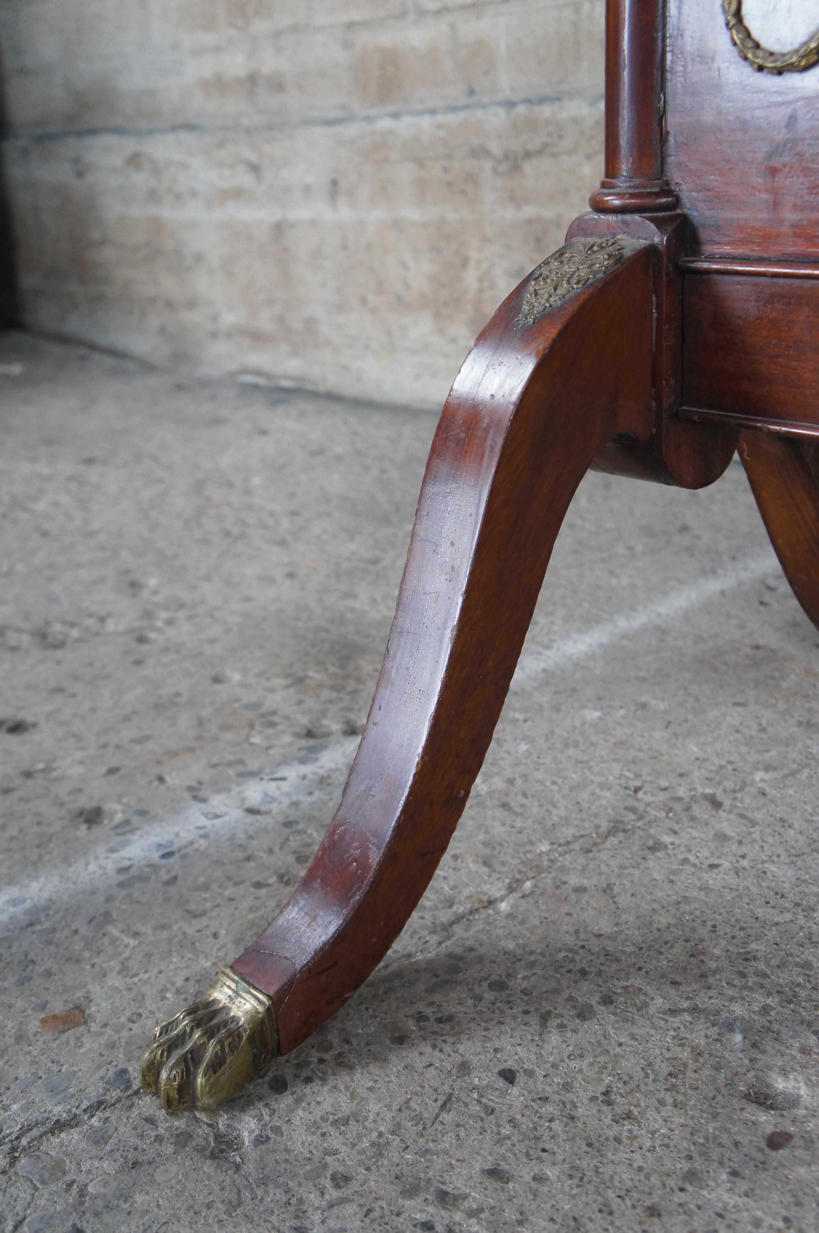 Antique Mirror del 19° secolo in mogano della Reggenza a tutta lunghezza in vendita 1