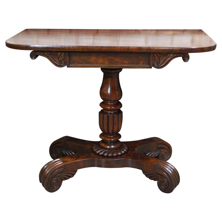 Antique 19th Century English Regency Mahogany Occasional Table For Sale