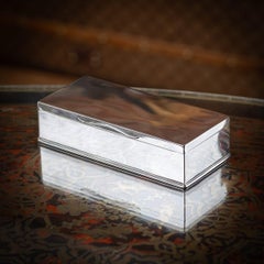 Antique Cigar Box by William Summers, Solid Silver, London, 1876