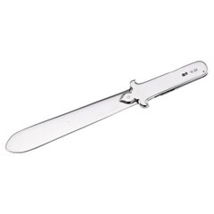 Antique 19th Century English Solid Silver Paperknife & Penknife Bookmark c.1868