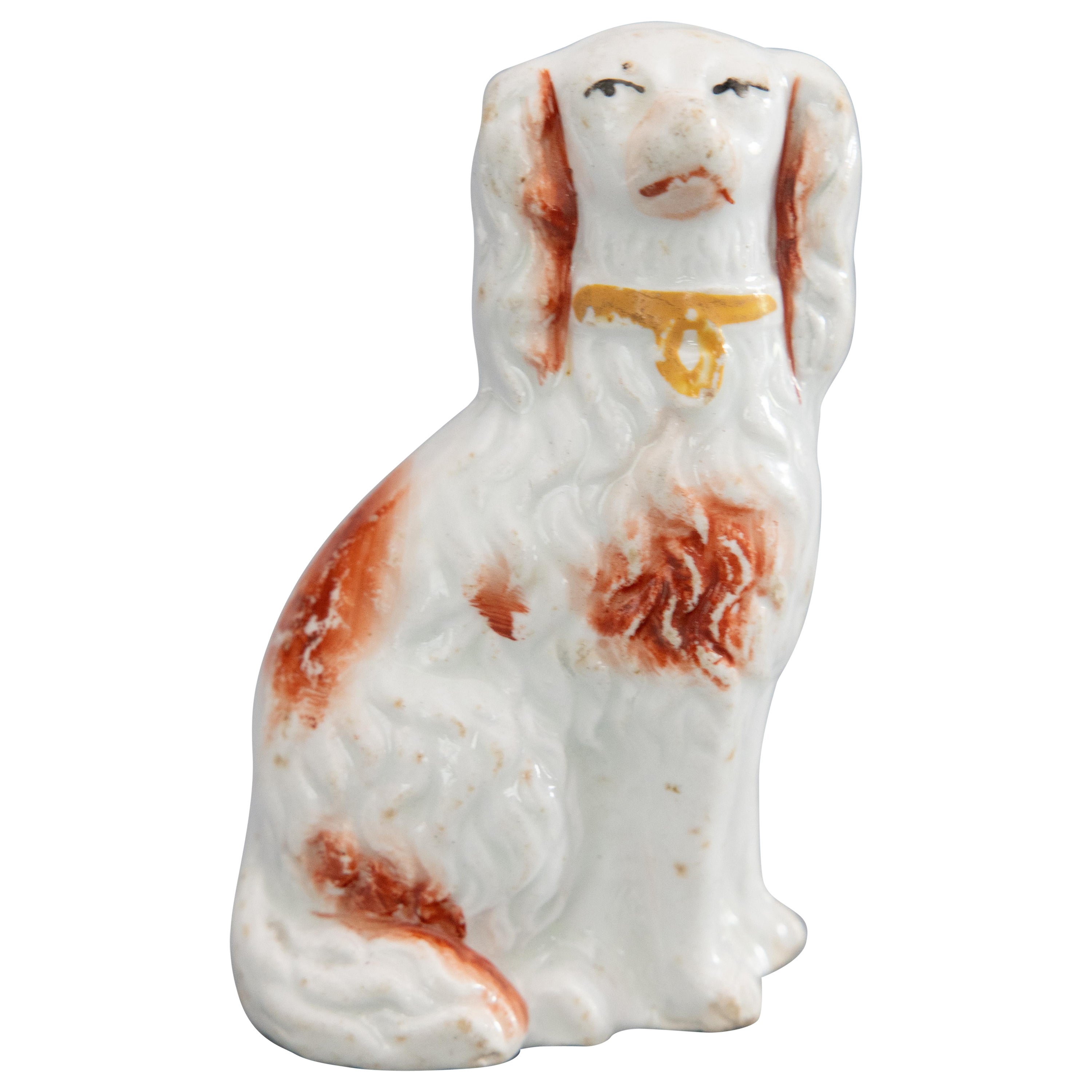 Ancien chien d'épagneul russe Staffordshire anglais du 19ème siècle en vente